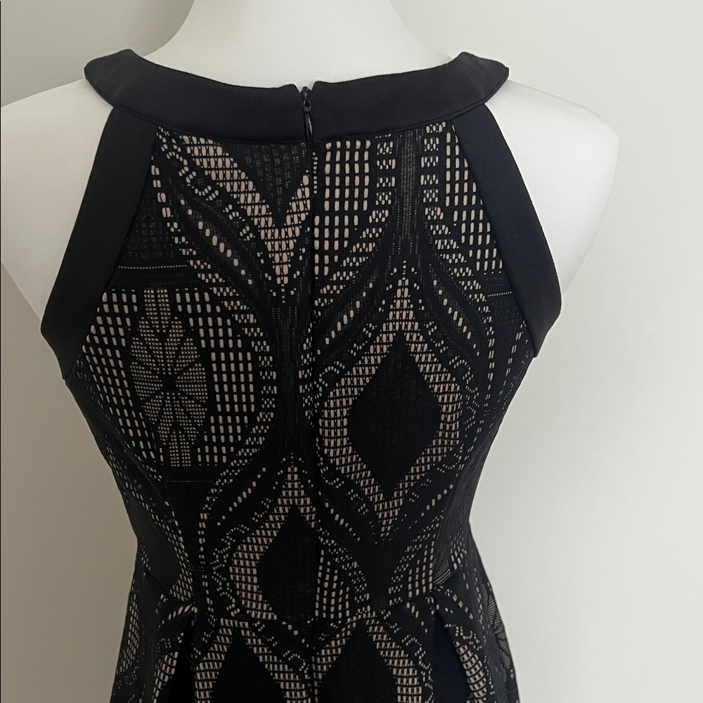Enfocus Studio Elegant Black Patterned Dress - image 4